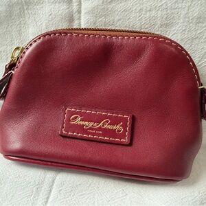 Dooney & Bourke Burgundy Leather Coin purse Case